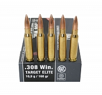 Патрон нарезной RWS калибр 308 WIN DN Target 10,9 гр. (в пачке 20 шт.)