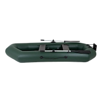 Лодка надувная ПВХ Remington А280нт надувное дно, навесной транец (зеленый)