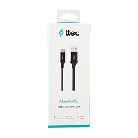 Кабель TTEC Type-C Черная полимер 1,2м