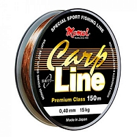 Леска монофиламентная Momoi Carp Line 0.19мм/150м, 4,0кг, коричневая