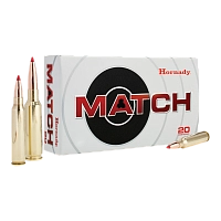 Патрон нарезной HORNADY калибр 6,5 CREEDMOOR 9,1гр.140GR.ELD MATCH (в пачке 20 шт)