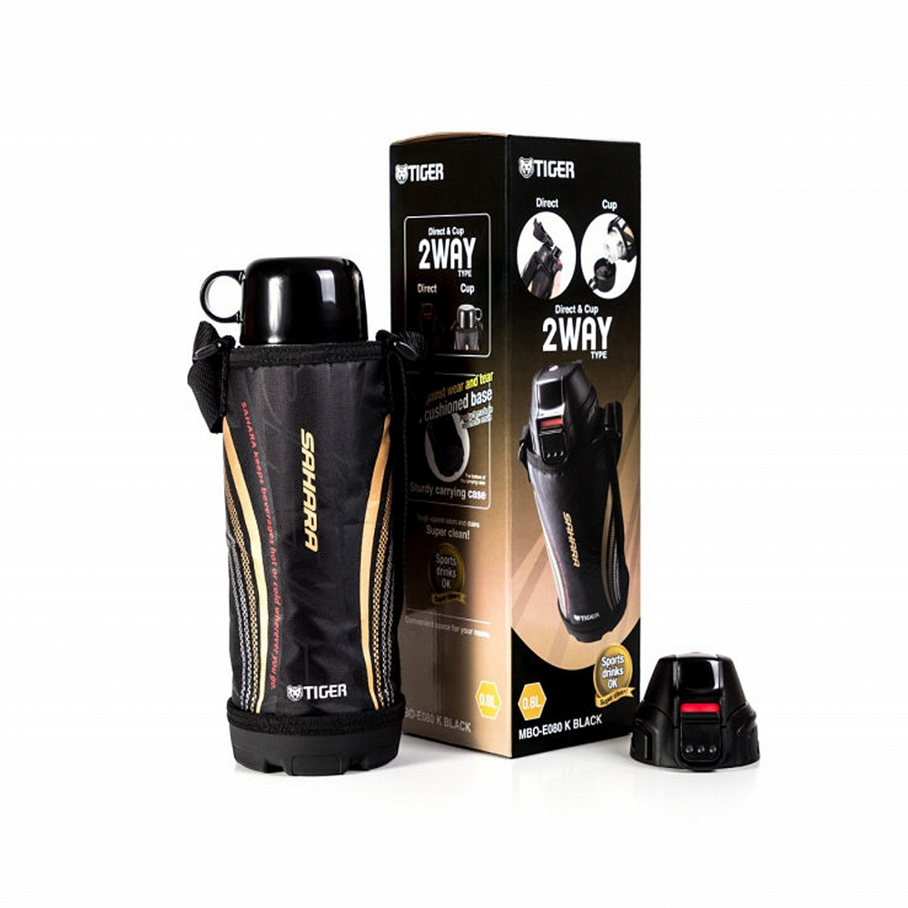 Термос спортивный Tiger MBO-E080 Black, 0.8 л. Фото №1