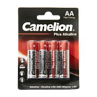 Батарейка Camelion Plus Alkaline BL4 LR6 (LR6-BP4, пальчиковая батарейка АА 1.5В)