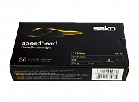 Патрон нарезной SAKO калибр 243 Win FMJ Speedhead 5,8 гр. 90 grn. (в пачке 20 шт.)