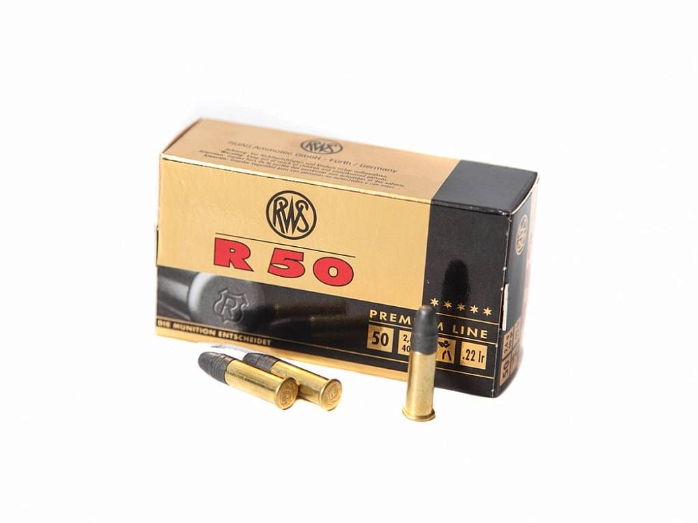 Патрон нарезной RWS калибр 22 LR DN R50 2,6 гр. 40 grn. (в пачке 50 шт.). Фото №2