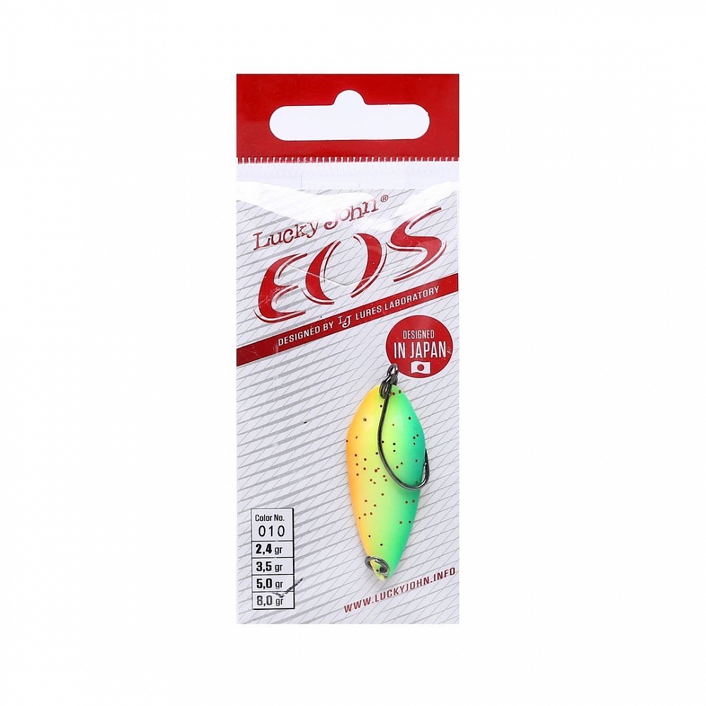 Блесна колеблющаяся Lucky John Eos 39мм, 5гр, цвет (010). Фото №1