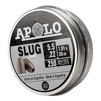 Пуля пневматическая APOLO "Slug", для винтовки, 5,5 1.8 гр. (250 шт.)