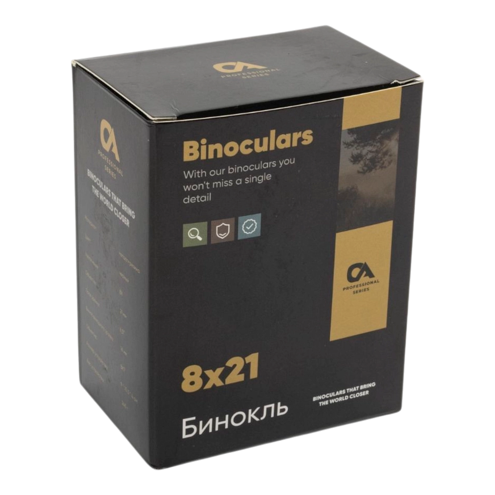 Бинокль OA Professional 8x21 BAK-7 чёрный. Фото №2
