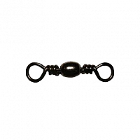 Вертлюги metsui BRASS BARREL SWIVEL цвет black, размер № 8, в уп. 12 шт.