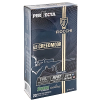 Патрон нарезной FIOCCHI калибр 6.5 Creedmoor HPBT Perfecta 140 grn. (в пачке 20 шт.)