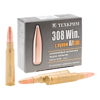 Патрон нарезной ТЕХКРИМ калибр 308 WIN SP 12,4 гр. Altim (в пачке 10 шт.) (в кор.330)