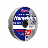 Леска монофиламентная Momoi Hameleon ICE Fishing 0,18мм/30м, 4.0кг, серебрянная