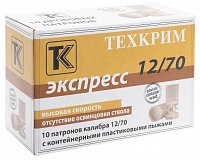 Патрон Техкрим 12/70 Экспресс картечь 8,0 (в упаковке 10 шт) (в коробке 240 шт.)