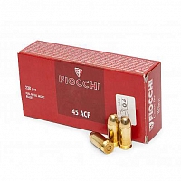 Патрон нарезной FIOCCHI калибр 45 ACP FMJ 230 grn. (в пачке 50 шт.)