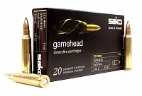 Патрон нарезной SAKO калибр 223 REM SP Gamehead 3,56 гр. 55 grn. (в пачке 20 шт.)