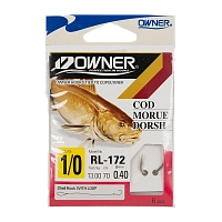 Крючок с поводком Owner RL-172 №1/0-0.40