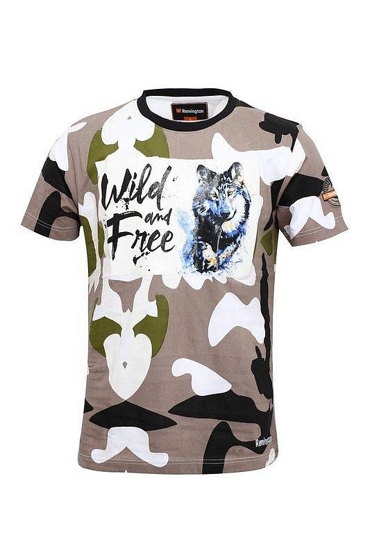 Футболка Remington Men’s Short Sleeve R- Neck Tshirt AOP Camouflage Grey р. L. Фото №1