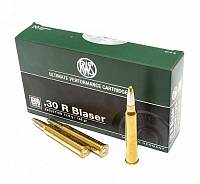 Патрон нарезной BLASER калибр 30R DN EVO 11,9 гр. (в пачке 20 шт.)