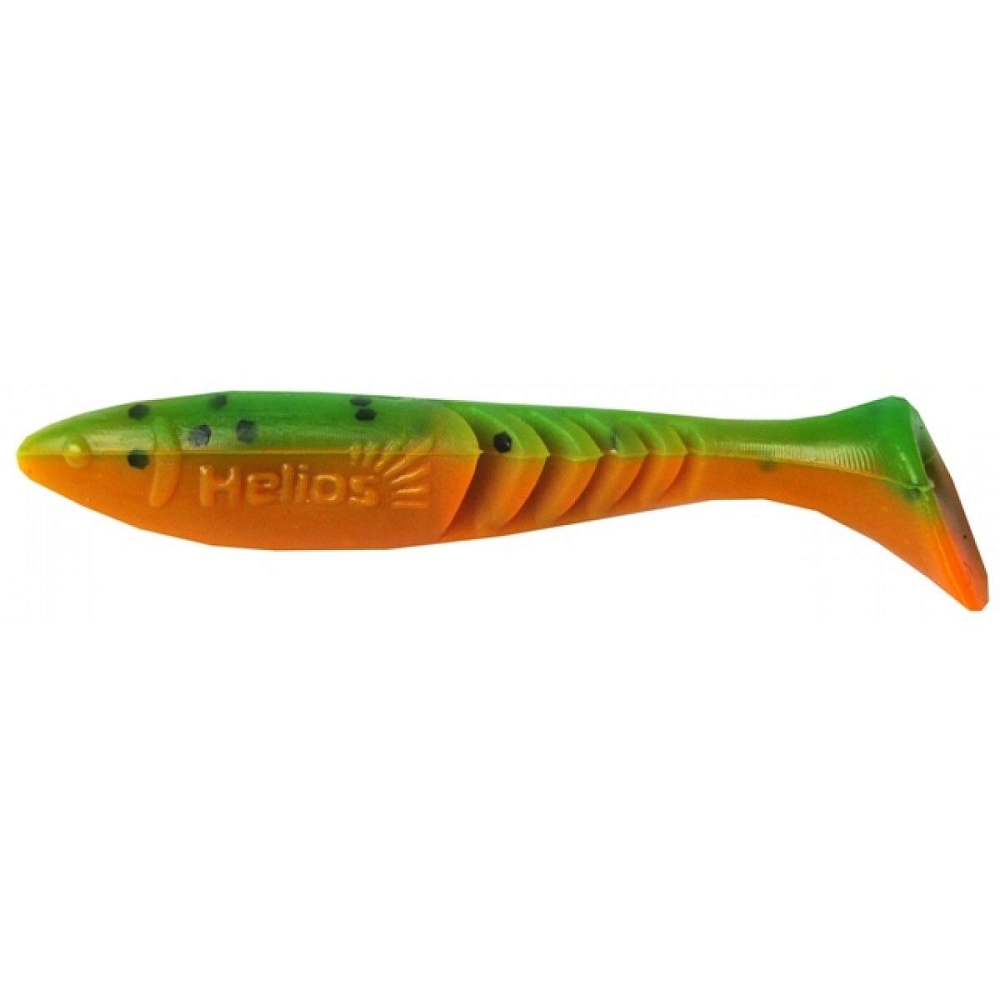 Виброхвост Helios Slash 2,64"/6,7 см Pepper Green & Orange 10шт. (HS-19-018). Фото №2