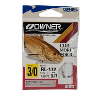 Крючок с поводком Owner RL-172 №3/0-0.47
