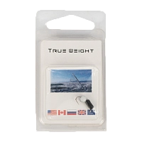 Мормышка вольфрамовая Trye Weight черная "Гвоздешарик" d2,5мм многогранный, белый (10шт)