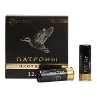 Патрон СИБИРЬ PREMIUM 12/70 охотничий дробовой 34г №4 (CX-2000) (пачка 25 шт) (в коробке 250шт)