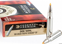 Патрон нарезной FEDERAL калибр 308 WIN Trophy Tip 180 grn. (в пачке 20 шт.)