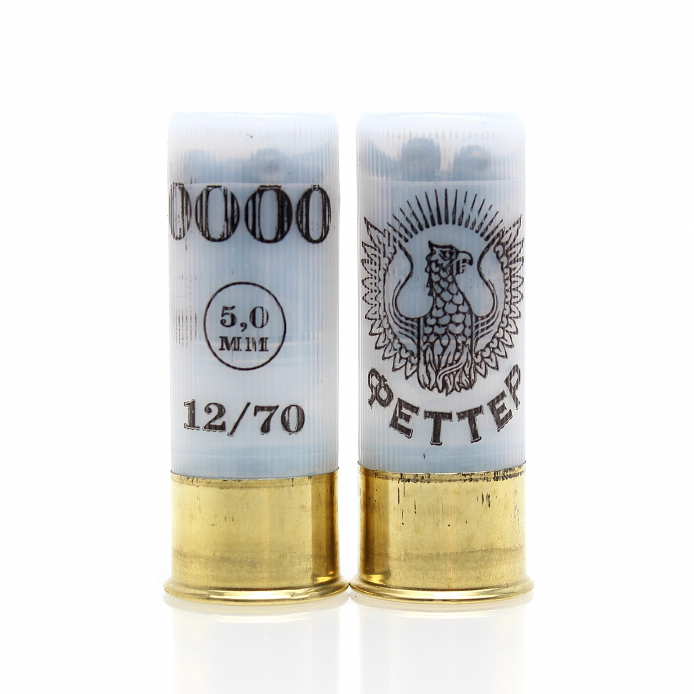 Патрон ФЕТТЕР 16/70 дробь № 0000, 28гр. (в пачке 25 шт.) (в коробке 250 шт.). Фото №3