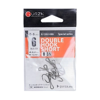 Крючок Gurza Double Hook Short Shank  BN №6 6 шт/уп.