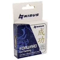 Леска Nisus FORWARD ICE FISHING 0,128mm/50m Nylon Transparent (N-FIF-0.128-50)