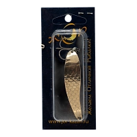 Блесна ЖОР Ятаган 65мм, 18гр, цвет (нейзильбер/нейзильбер) тройник