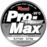 Леска монофиламентная Momoi Pro-Max Winter 0.10мм/30м 1.4кг прозрачная