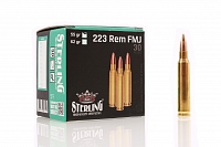 Патрон нарезной STERLING калибр 223 REM FMJ 3,6 гр. 55 grn. (в пачке 30 шт.) (в коробке 1500 шт)