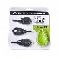 Elasticated Method Feeder - Steams - Heavy x 3-1.8mm dia кормушка фидерная с амортиз.