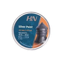 Пуля пневматическая "H&N Silver Point", гладкоствольная, 4,5 мм., 11,57 гран (500 шт.)