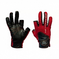Перчатки спиннингиста Alaskan двухпалые Red/BL XL (AGWK-11XL)