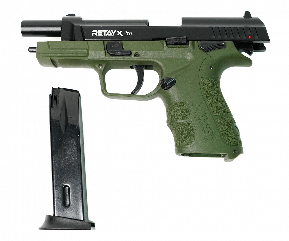 Пистолет охолощенный RETAY XPRO, Green, калибр 9mm. P.A.K. Фото №4 Пистолет охолощенный RETAY XPRO, Green, калибр 9mm. P.A.K. Фото №4