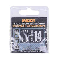 Крючки MIDDY E003 Power+ B tess  pkt of 14s (10шт)