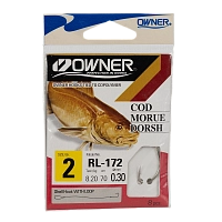 Крючок с поводком Owner RL-172 №02-0.30