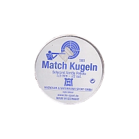 Пуля пневматическая "H&N Match Kugeln", гладкоствольная, 5,5 мм., 13,74 гран (500 шт.)