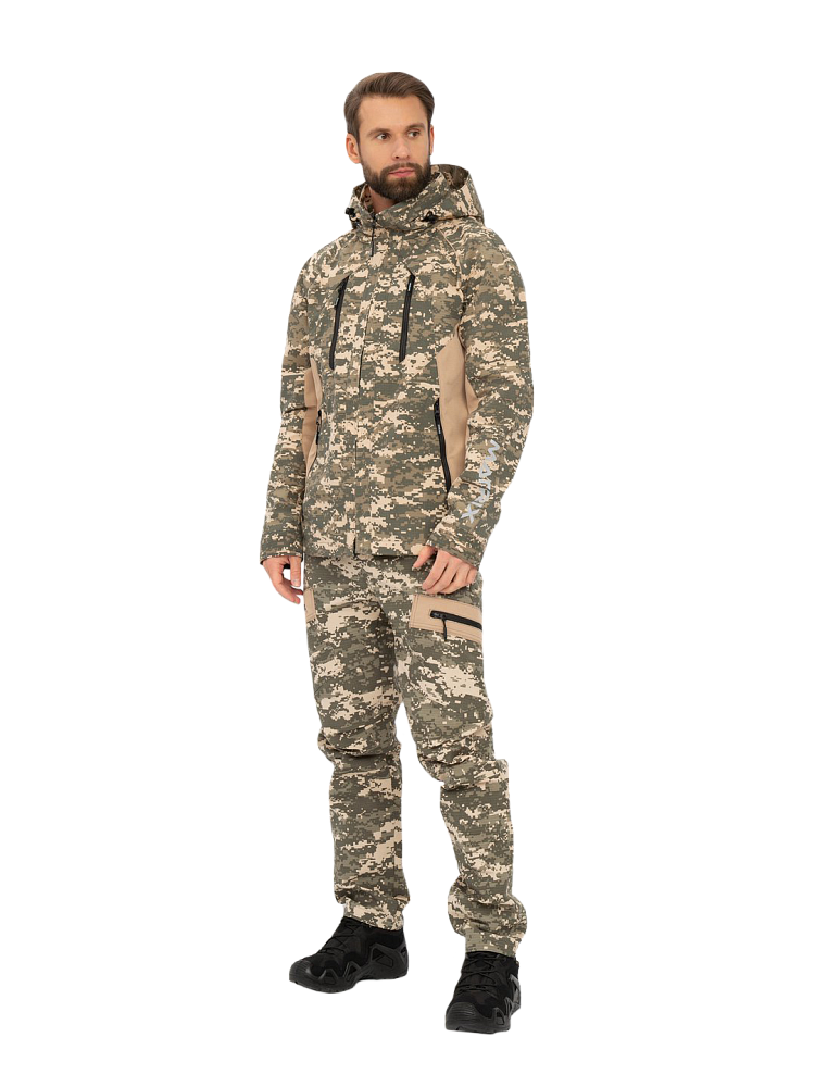 Костюм летний Huntsman Матрица (128/2 светлый пиксель, ткань Смесовая Рип-Стоп) р. 56-58/182-188. Фото №2
