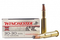 Патрон нарезной WINCHESTER калибр 30-30WIN PP Super X 11,02 гр. 170grn. (в пачке 20 шт.)