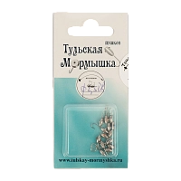 Мормышка вольфрамовая Овсинка d2,5 вес 0,33гр, цвет (металл), упак. 10шт
