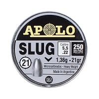Пуля пневматическая APOLO "Slug", для винтовки, 5,5 1.36 гр. (250 шт.)