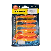 Виброхвост MADFISH JUMBO 90мм, 6.7г, (6 шт. уп.) цвет 10