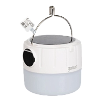 Фонарь кемпинговый Gauss модель GFL005 11W 410lm Li-ion 1200mAh Solar LED 1/10/60