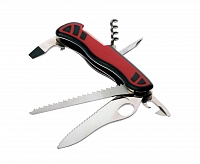 Нож Victorinox Forester one Hand 111 мм/красно-черный, с серейторной заточкой
