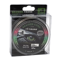 Шнур плетеный Tirana Classic X8 PE 150м, d0,08 (multicolor)