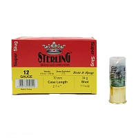 Патрон STERLING 12/70 34гр. с пулей Super SLUG . (в пачке 10 шт.)