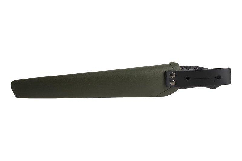 Нож Morakniv 748MG, нержавеющая сталь, цвет черный с зеленым, 57-58 HRC. Фото №5